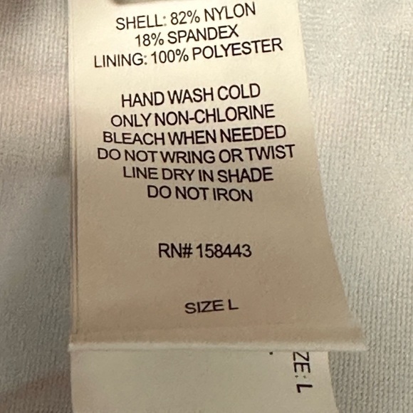 Aqua Couture Large Swim Bikini Bottom Hipster Flowers Tropical Teal Swimwear NWT - Picture 8 of 8